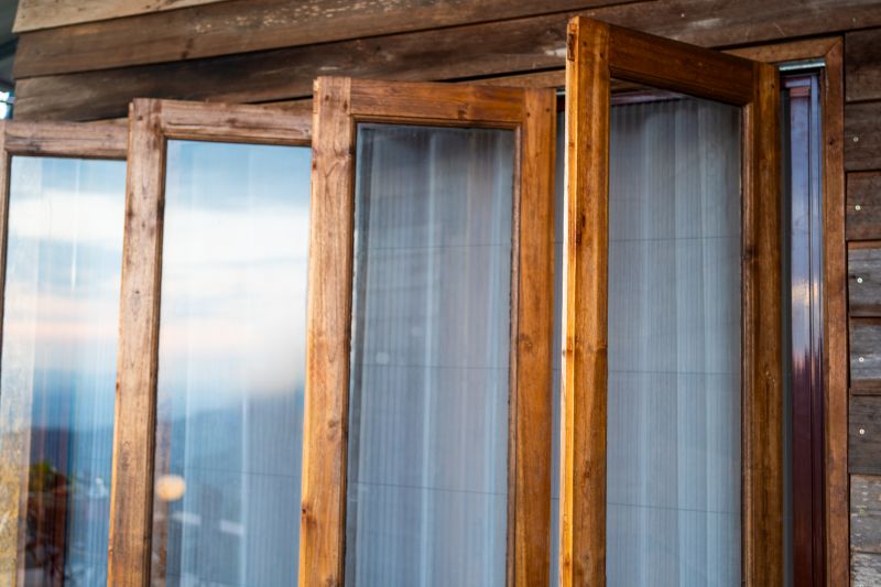 Casement Windows with Opened Panel